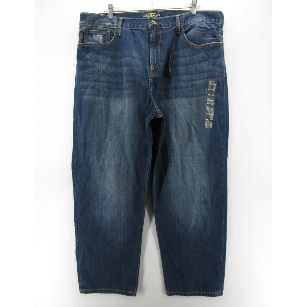 Lucky Brand Jeans 42X29 329 Classic Straight Mid Rise Denim Pants NEW